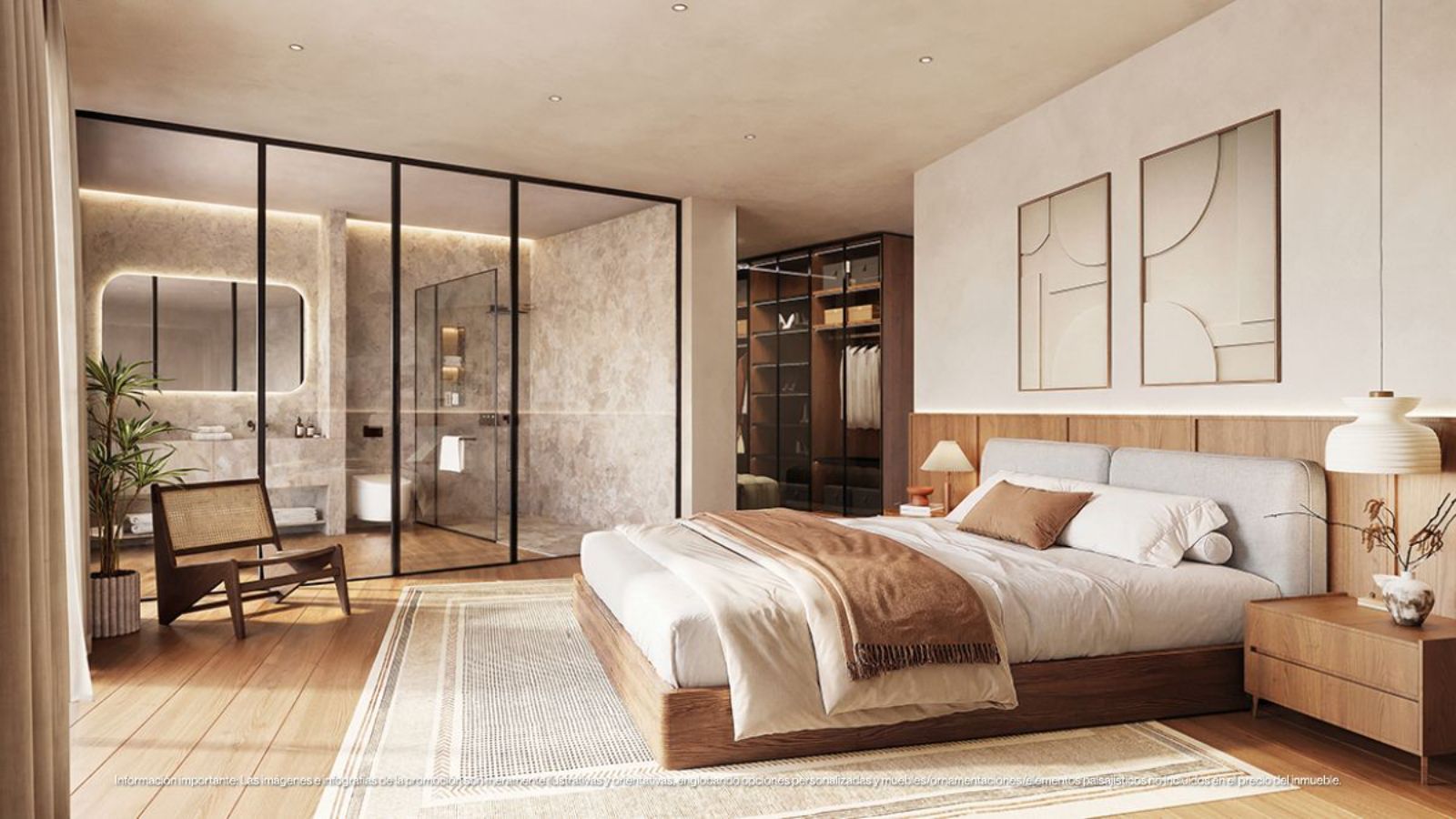 06 modern bedroom with walk in closet